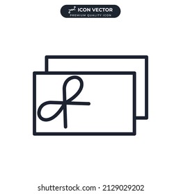 gift card icon symbol template for graphic and web design collection logo vector illustration
