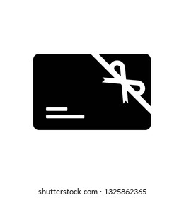 Gift card icon symbol vector. on white background