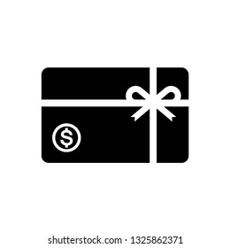 Gift card icon symbol vector. on white background