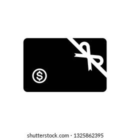 Gift card icon symbol vector. on white background
