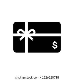 Gift card icon symbol vector. on white background eps 10