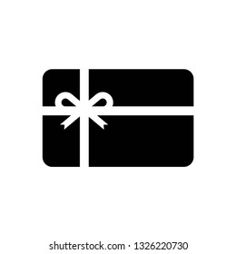 Gift card icon symbol vector. on white background eps 10