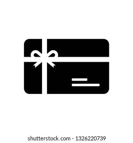Gift card icon symbol vector. on white background eps 10