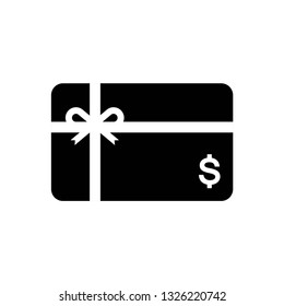 Gift card icon symbol vector. on white background eps 10