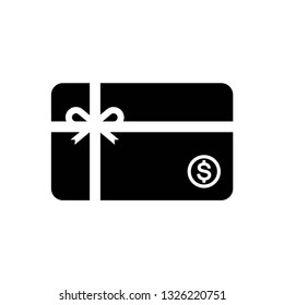 Gift card icon symbol vector. on white background eps 10