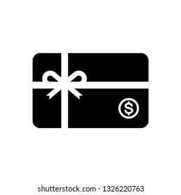 Gift card icon symbol vector. on white background eps 10