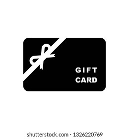Gift card icon symbol vector. on white background eps 10