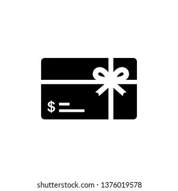 Gift card icon symbol vector on white background