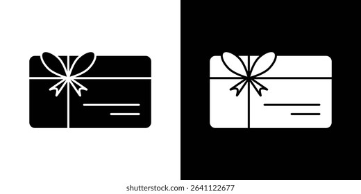 Gift card icon symbols. Vector illustration.