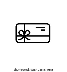 Gift card icon template illustration 