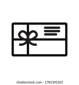 Ilustrador de plantilla de icono de tarjeta de regalo