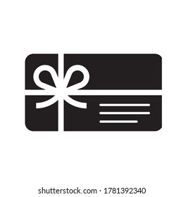Ilustrador de plantilla de icono de tarjeta de regalo