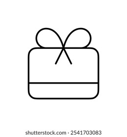 Icono de Tarjeta de regalo Conjunto de Ilustración vectorial de línea delgada