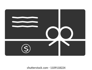 gift card icon in trendy flat style on white background. vgift card symbol for your web site design, logo, app, UI. gift card sign.