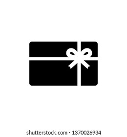 Gift card icon. Vector