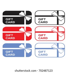 gift card icon vector