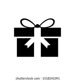 Gift card icon vector. Birthday symbol illustration. Bonus sign or logo.