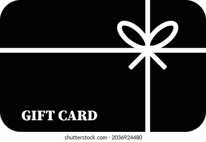 Gift card icon vector. Bonus symbol.