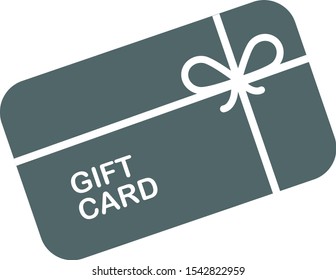 Gift card icon. Vector illustration