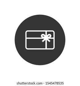 Gift card icon. Vector illustration