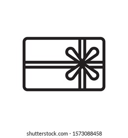 Gift card icon vector illustration on white background