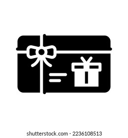 Gift card icon vector illustration logo template isolated on white background