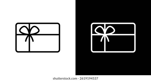 Gift card icon. vector illustration, pictogram isolated. editable