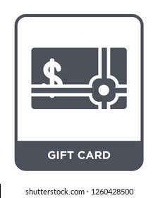 gift card icon vector on white background, gift card simple element illustration