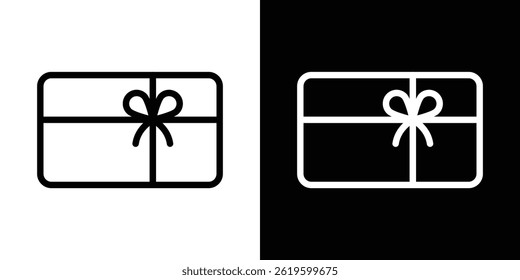 Gift card icon Vector symbol in trendy flat style