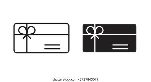 Symbole für Geschenkkarten. Gliederungssymbole, Vektorsammlung. flache Illustrationen