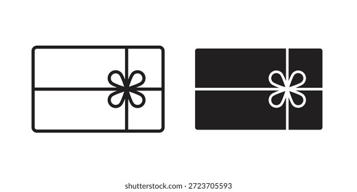 colección de Vector de los iconos de la Tarjeta de regalo para los Diseños web