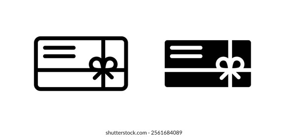 Gift card icons for web ui designs