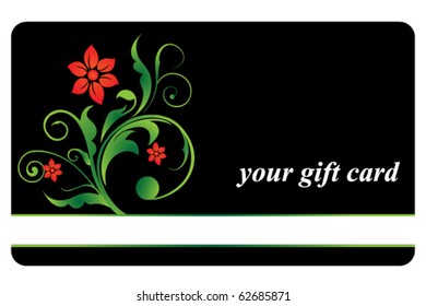 gift card, invitation card, greeting card, credit card or  business card