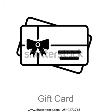 Gift Card and offer icon concept