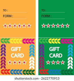 Tarjeta de regalo de impresión de Vector de fotos 