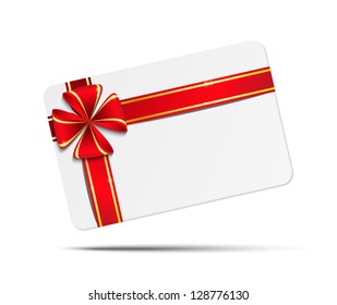 Gift card with place for text