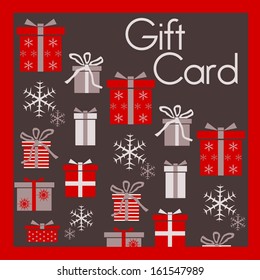 Gift Card with presents