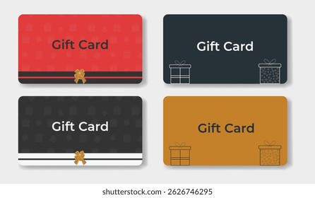 Gift card simple design template 