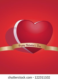 Gift card. Valentine's Day. Vector background