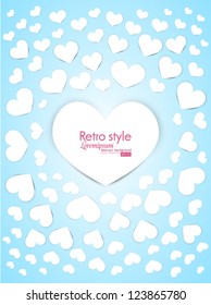 Gift card. Valentine's Day. Vector background