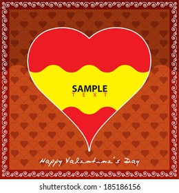 Gift card. Valentine's Day. Vector background