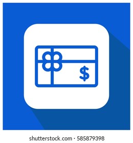 Gift card vector icon