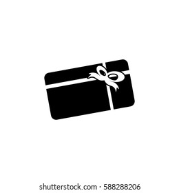 Gift card vector icon