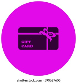 Gift card vector  icon