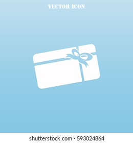 Gift card vector  icon.