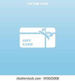 Gift card vector  icon.