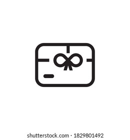gift card vector icon design template