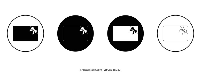 Gift card vector icon set. Loyalty bonus reward voucher symbol. Cash back gift card sign in black and white color. Vector Illustration .EPS 10 .