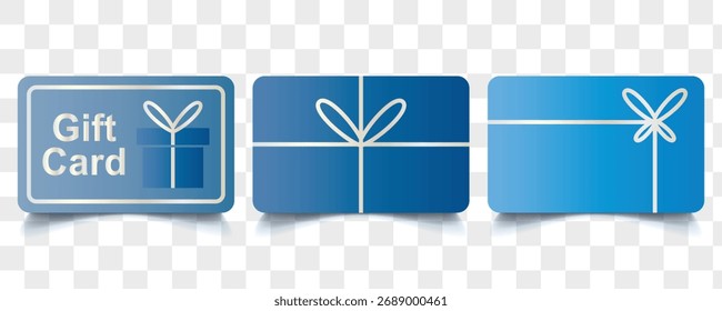 Geschenkkarte Vektorsymbol-Set
