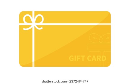 Gift card. Vector illustration isolated on white background
